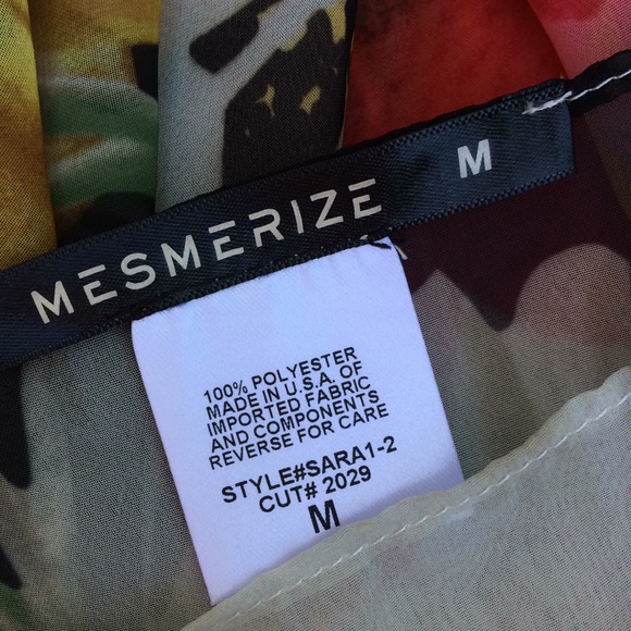 Mesmerize Tulip flower 2-piece set Blouse shirt tank top and shawl overlay 👚 - Picture 5 of 8